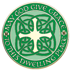 Doorsign Celtic House Blessing 4 1/4" Green