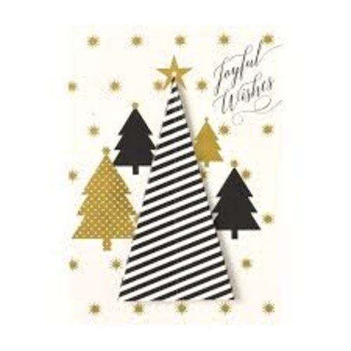 Striped Tree Boxed Christmas Cards  by ANNA GRIFFIN