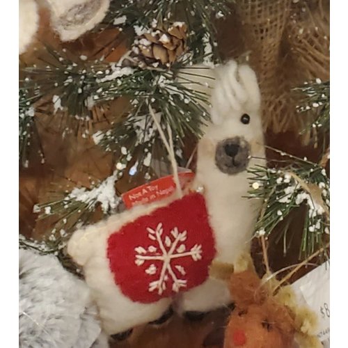 Felt Ornament Llama