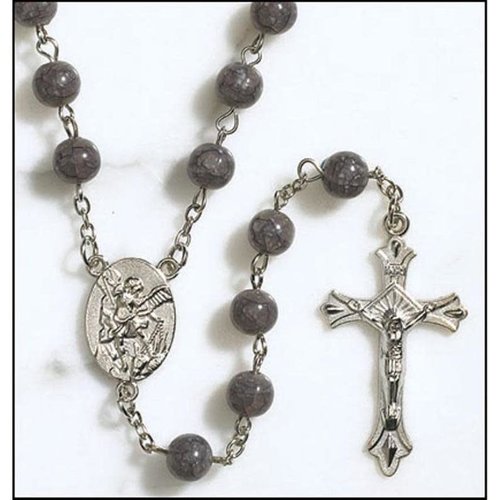 St Michael Marble Rosary St Michael Marble Rosary