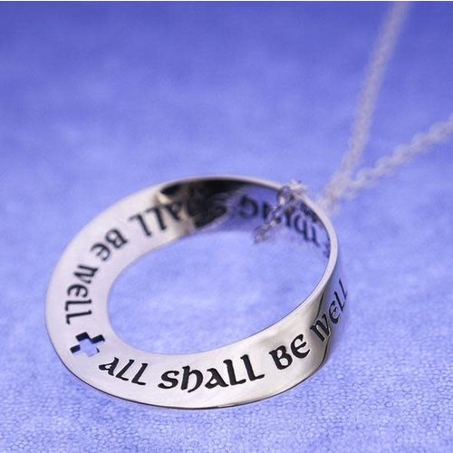 LAUREL ELLIOTT ALL SHALL BE WELL Mobius Sterling Necklace by Laurel Elliott LAUREL ELLIOTT ALL SHALL BE WELL Mobius Sterling Necklace by Laurel Elliott