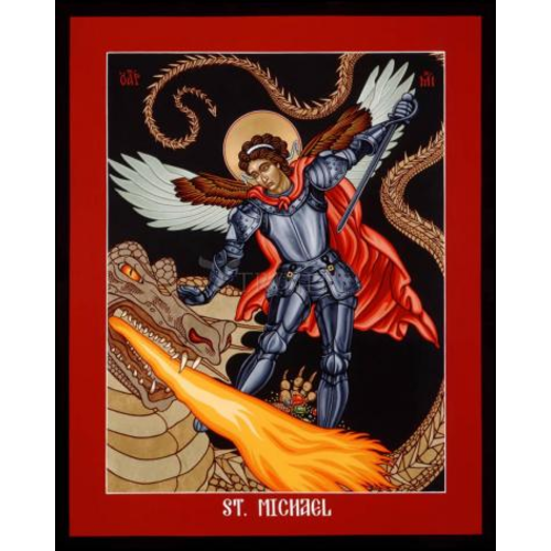 ST. MICHAEL ARCHANGEL - MEDIUM 5 1/2" x 7" ST. MICHAEL ARCHANGEL - MEDIUM 5 1/2" x 7"