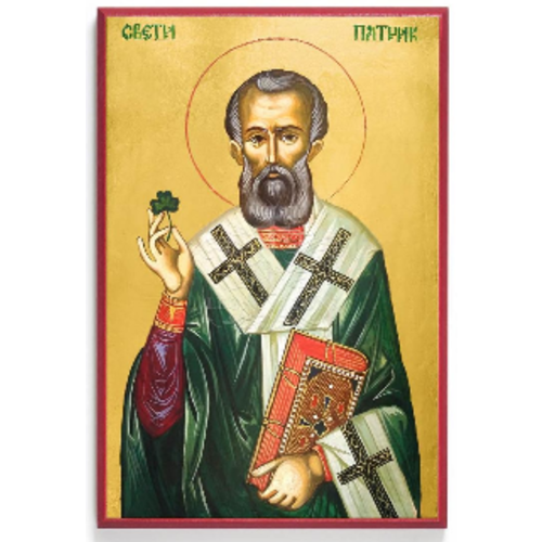 ST. PATRICK ICON - 4" X 6" ST. PATRICK ICON - 4" X 6"