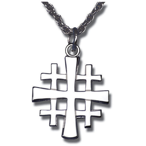 NECKLACE JERUSALEM CROSS STERLING NECKLACE JERUSALEM CROSS STERLING