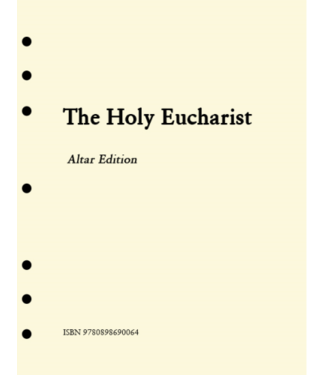 Holy Eucharist. Altar Edition Inserts. 1st Edition
