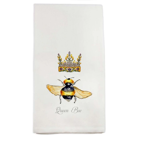 French Graffiti Dish Towel Queen Bee French Graffiti Dish Towel Queen Bee