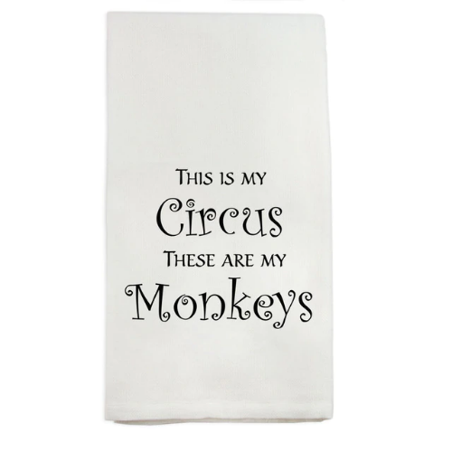 French Graffiti Dish Towel This is My Circus French Graffiti Dish Towel This is My Circus