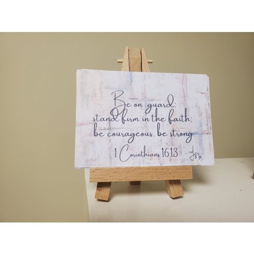 WILKERSON WORKS Mini Scriptures of Strength on Easel by Leah Wilkerson WILKERSON WORKS Mini Scriptures of Strength on Easel by Leah Wilkerson