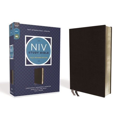 NIV Study Bible Fully Revised Black Bonded Leather Red Letter NIV Study Bible Fully Revised Black Bonded Leather Red Letter