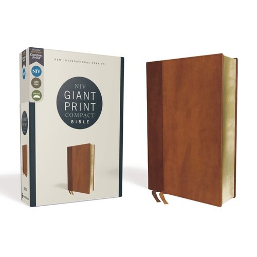 Giant Print Compact Bible NIV Brown New International Version Giant Print Compact Bible NIV Brown New International Version