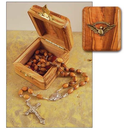 ROSARY & BOX Confirmation Olive Wood ROSARY & BOX Confirmation Olive Wood