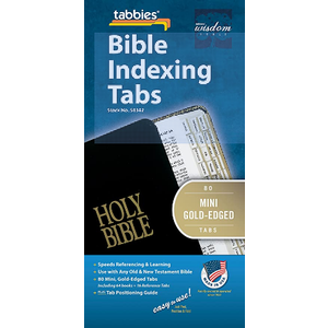 TABBIES Bible Tab-Mini: Mini Gold-Edged Bible Tabs