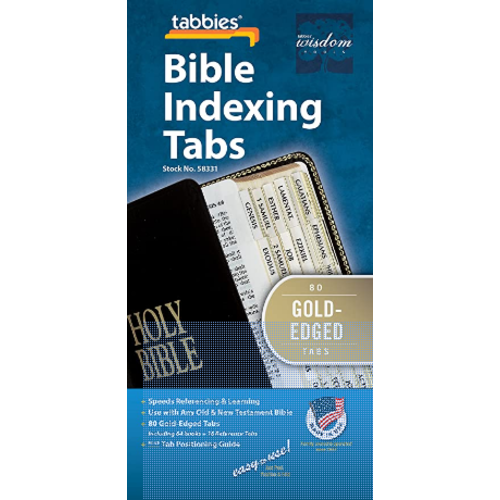 TABBIES Bible Tab-Protestant-Gld: Classic Gold-Edged Bible Tabs