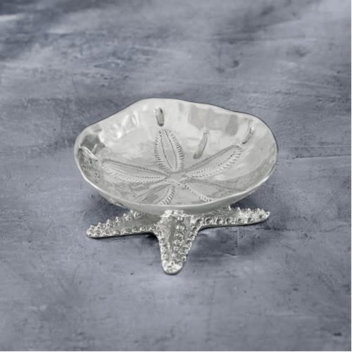 PEDESTAL OCEAN SAND DOLLAR BOWL by Beatriz Ball PEDESTAL OCEAN SAND DOLLAR BOWL by Beatriz Ball