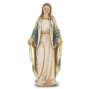 OUR LADY OF GRACE RESIN STATUE 4"