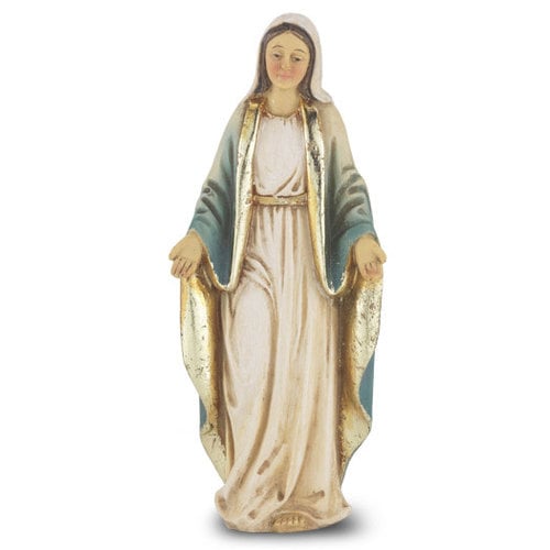 OUR LADY OF GRACE RESIN STATUE 4" OUR LADY OF GRACE RESIN STATUE 4"