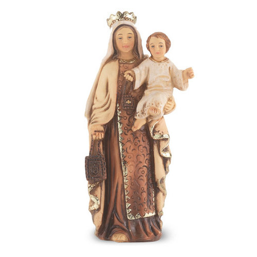 OUR LADY OF MT CARMEL RESIN STATUE 4" OUR LADY OF MT CARMEL RESIN STATUE 4"