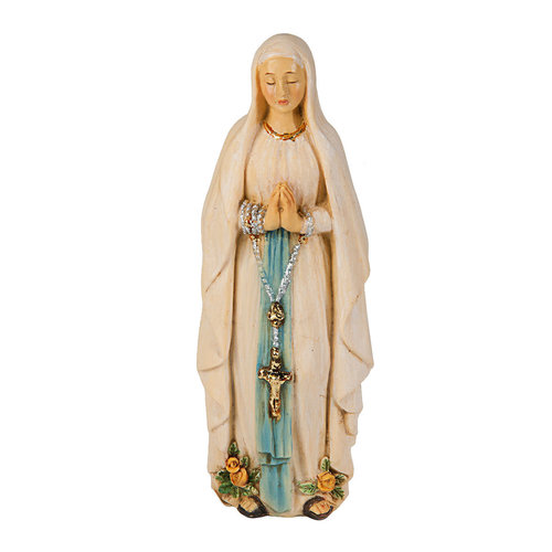 OUR LADY OF LOURDES RESIN STATUE 4" OUR LADY OF LOURDES RESIN STATUE 4"