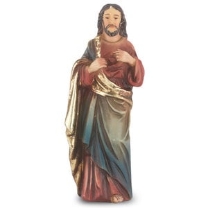 Sacred Heart of Jesus Resin Statue 4"