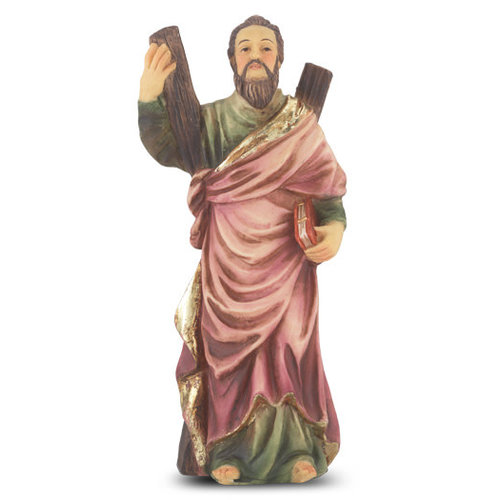 ST ANDREW RESIN STATUE 4" ST ANDREW RESIN STATUE 4"