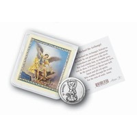 Saint Michael Pocket Coin w/ Prayer Card