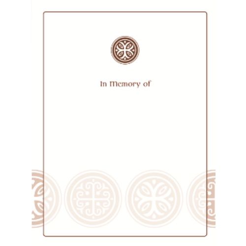 Celtic Cross Bookplate-In Memory Of Celtic Cross Bookplate-In Memory Of