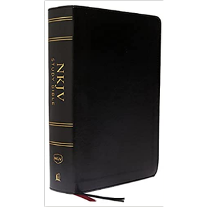 NKJV Study Bible, Imitation Leather, Black, Full-Color, Comfort Print