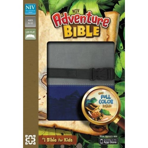 NIV, Adventure Bible, Gray/Blue, Full Color NIV, Adventure Bible, Gray/Blue, Full Color