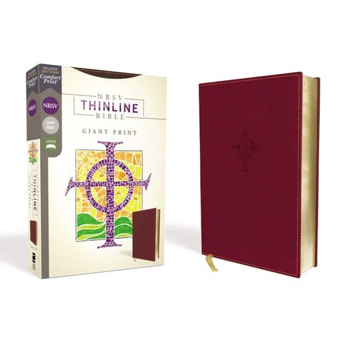 NRSV Thinline Bible, Giant Print, Leathersoft, Burgundy, Comfort Print NRSV Thinline Bible, Giant Print, Leathersoft, Burgundy, Comfort Print
