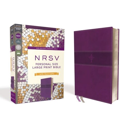 NRSV, PERSONAL SIZE LARGE PRINT BIBLE WITH APOCRYPHA, LEATHERSOFT, PURPLE, COMFORT PRINT NRSV, PERSONAL SIZE LARGE PRINT BIBLE WITH APOCRYPHA, LEATHERSOFT, PURPLE, COMFORT PRINT