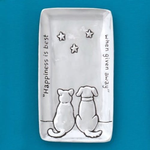SMALL TRAY PEWTER Happiness is Best from Basic Spirit SMALL TRAY PEWTER Happiness is Best from Basic Spirit