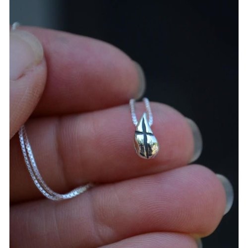 COVENANT CROSS TEAR DROP STERLING COVENANT CROSS TEAR DROP STERLING