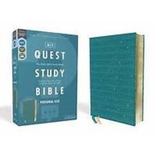 Niv, Quest Study Bible, Personal Size, Leathersoft, Teal, Comfort Print Niv, Quest Study Bible, Personal Size, Leathersoft, Teal, Comfort Print