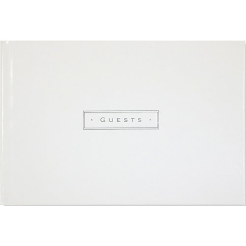 GUEST BOOK WHITE LEATHER GUEST BOOK WHITE LEATHER