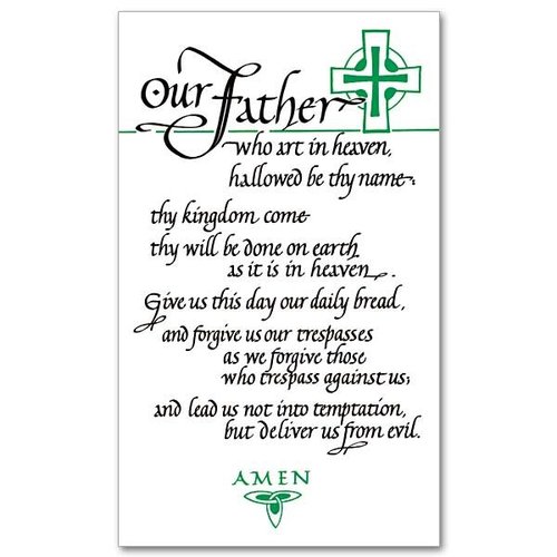 OUR FATHER (LORD'S PRAYER) PRAYER CARD