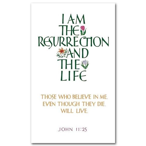 I AM RESURRECTION PRAYER CARD