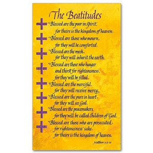 The Beatitudes Prayer Card