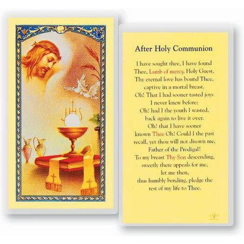 PRAYER CARD AFTER HOLY COMMUNION PRAYER CARD AFTER HOLY COMMUNION