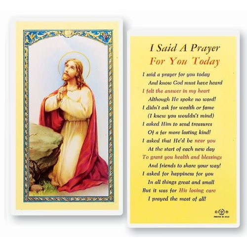 I SAID A PRAYER FOR YOU PRAYER CARD I SAID A PRAYER FOR YOU PRAYER CARD