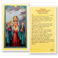 Immaculate Heart of Mary Novena Prayer Card