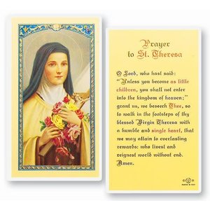 Holy Card St Theresa Prayer