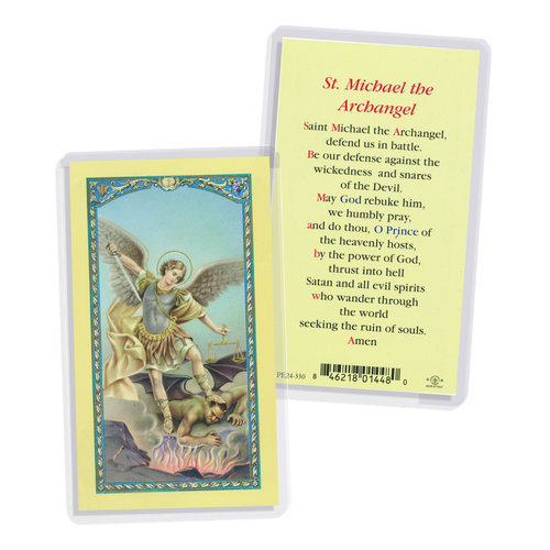 ST MICHAEL THE ARCHANGEL PRAYER CARD ST MICHAEL THE ARCHANGEL PRAYER CARD