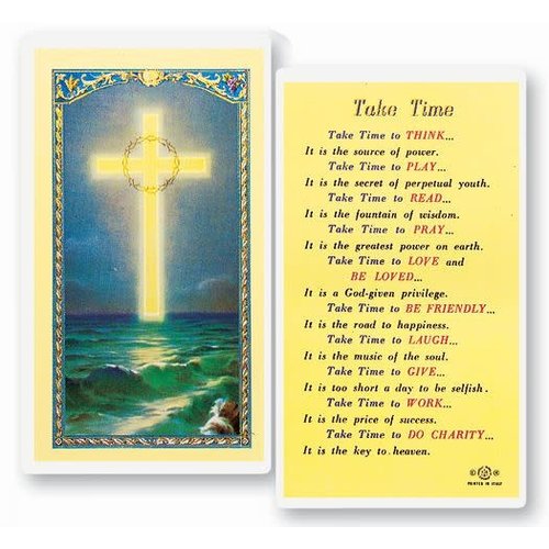 TAKE TIME PRAYER CARD