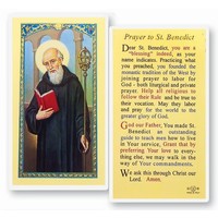 PRAYER TO ST BENEDICT PRAYER CARD