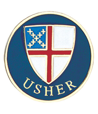 Usher Lapel Pin Episcopal Shield
