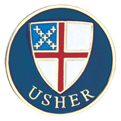 Usher Lapel Pin Episcopal Shield