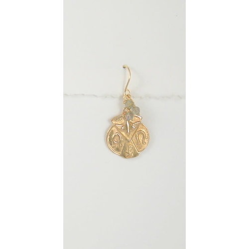 Bronze Alpha Omega Earrings by Andrea Barnett Bronze Alpha Omega Earrings by Andrea Barnett