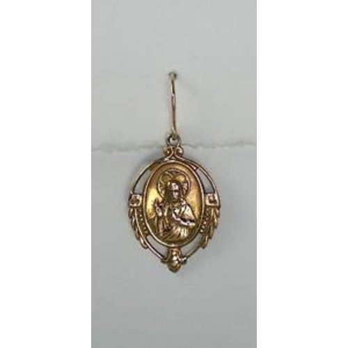 Bronze Sacred Heart Earrings by Andrea Barnett Bronze Sacred Heart Earrings by Andrea Barnett