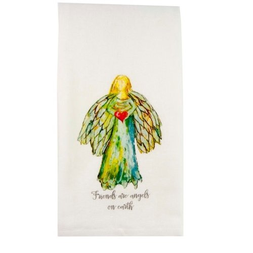 Towel Colorful Angel with Quote by French Graffiti Towel Colorful Angel with Quote by French Graffiti