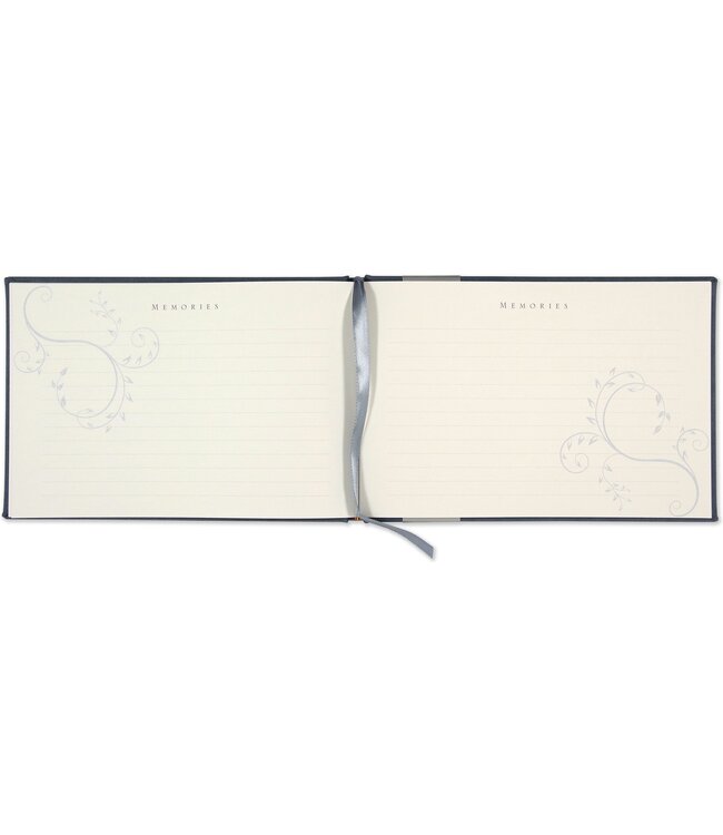 Funeral Guest Book In Loving Memory Slate Blue